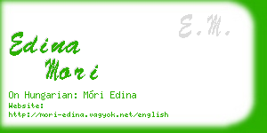 edina mori business card